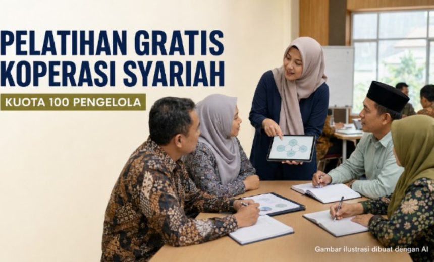 Pelatihan Koperasi Syariah Gratis, Kuota 100 Pengelola di Jabar